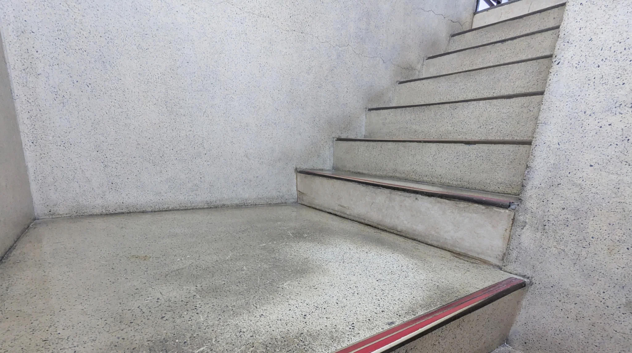 Steep staircase in Iwasa Building